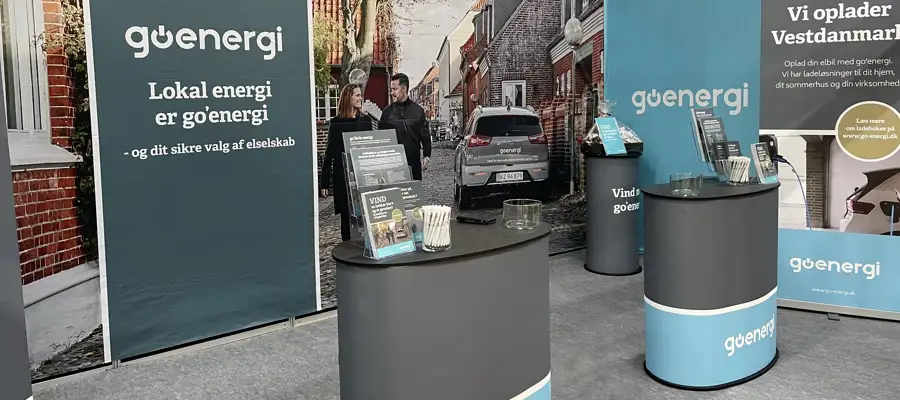 Messestand Go'energi indretning