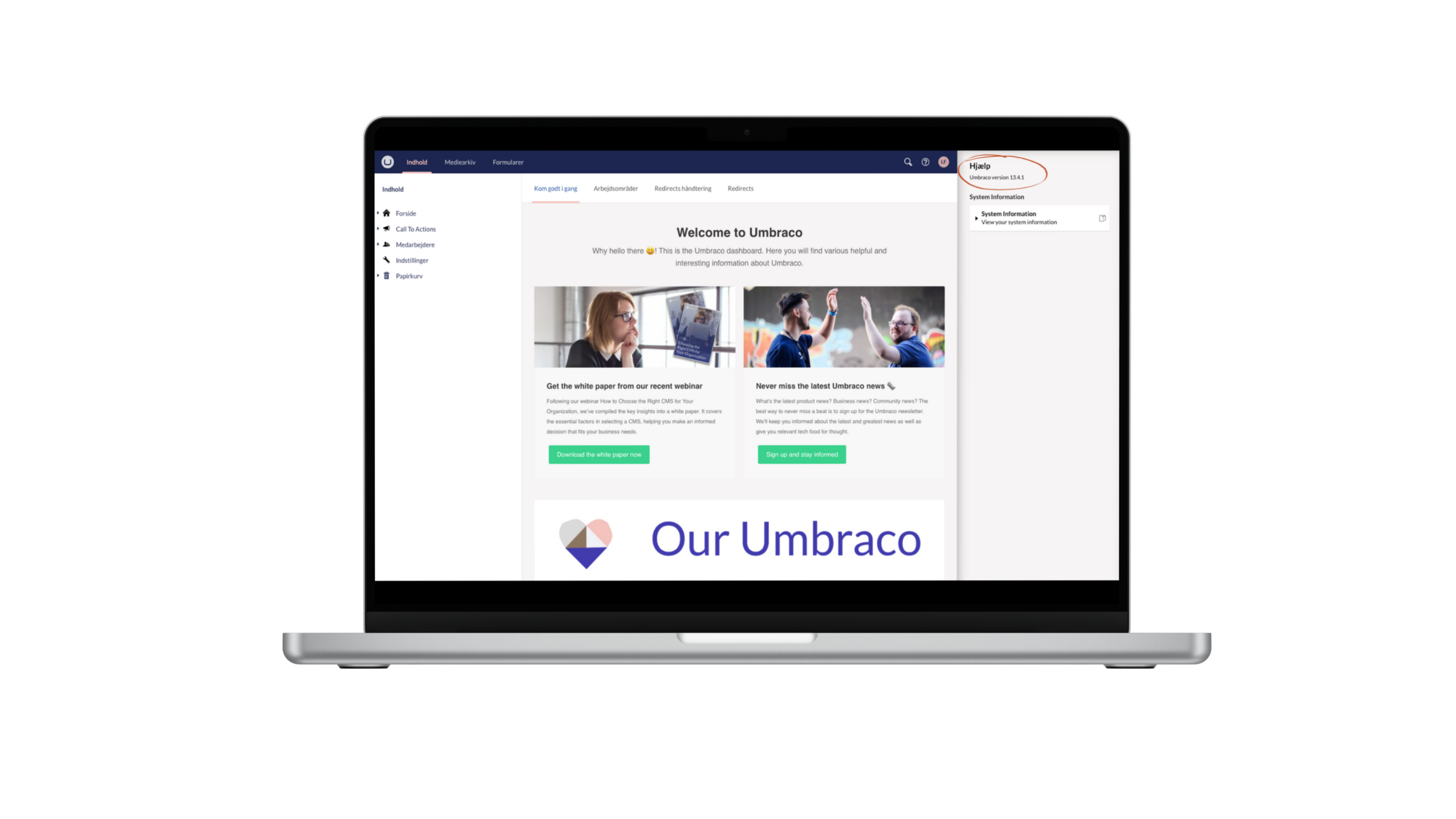 Version af Umbraco (1)